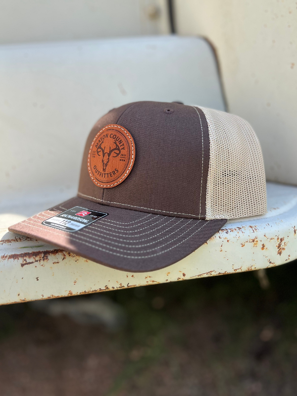 MCO Leather Patch Cap - Themasonboutique