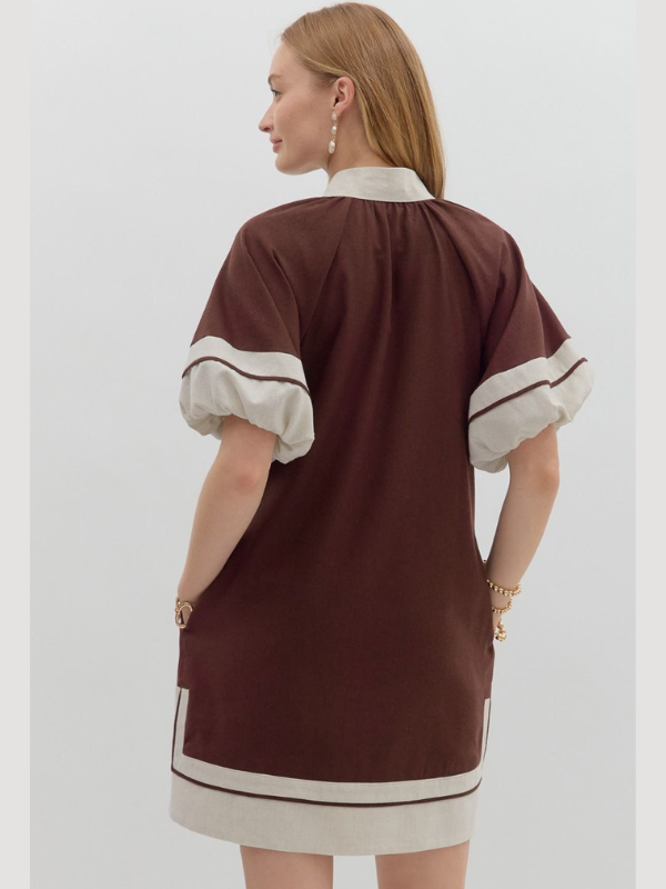 Chocolate Collar Dress