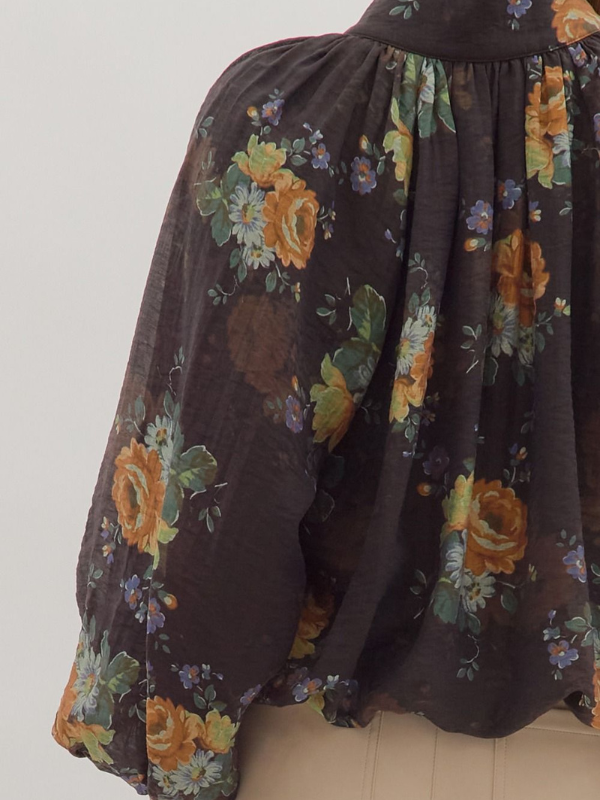 Close up of floral shirt