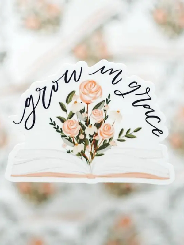 Grow In Grace Sticker
