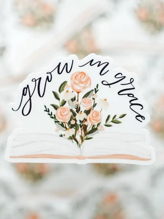 Grow In Grace Sticker