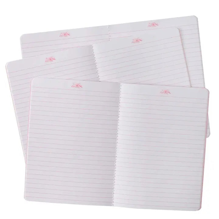 He Leads Me Psalm 23:2 - Pink Floral Notebook Set