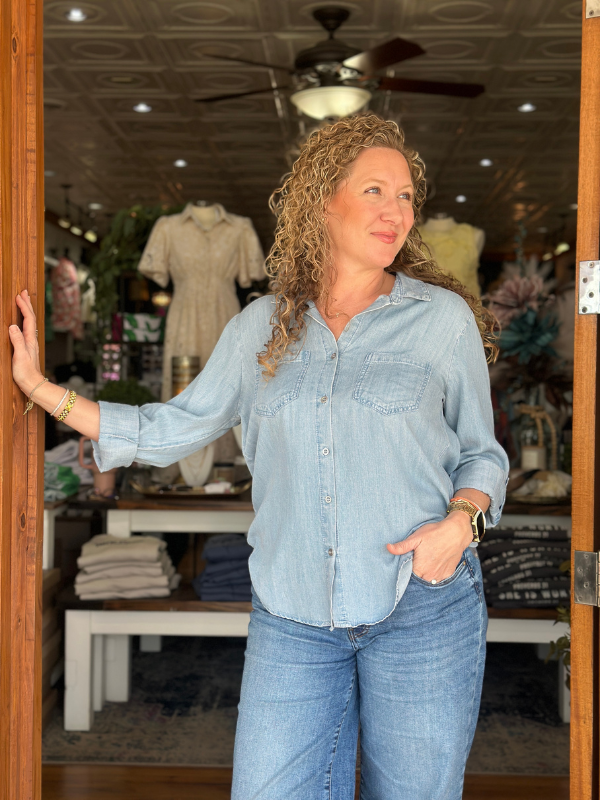 Sirena Classic Indigo Button Up
