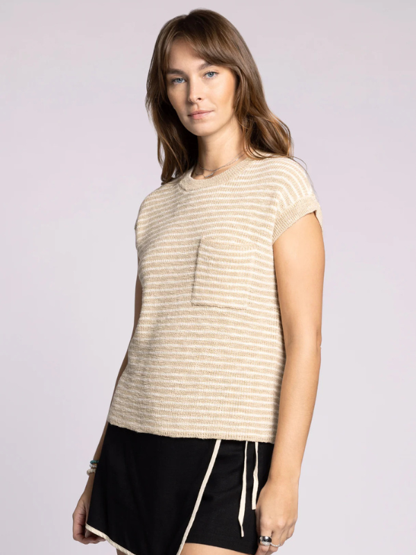 Andie Top - Beige Ivory