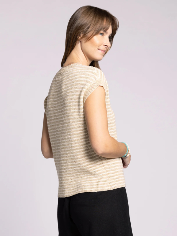 Andie Top - Beige Ivory