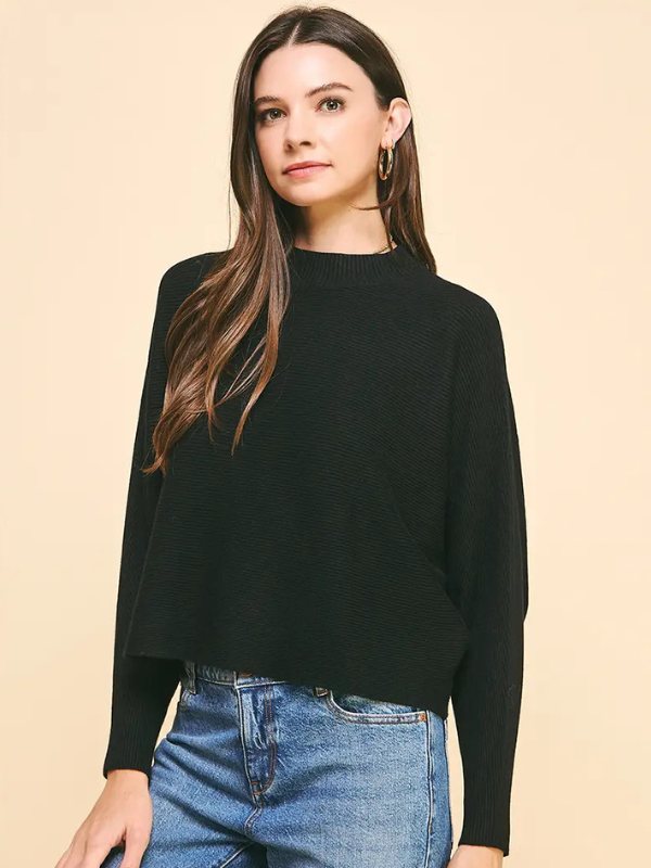 Black Cropped Sweater