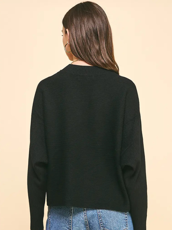 Black Cropped Sweater