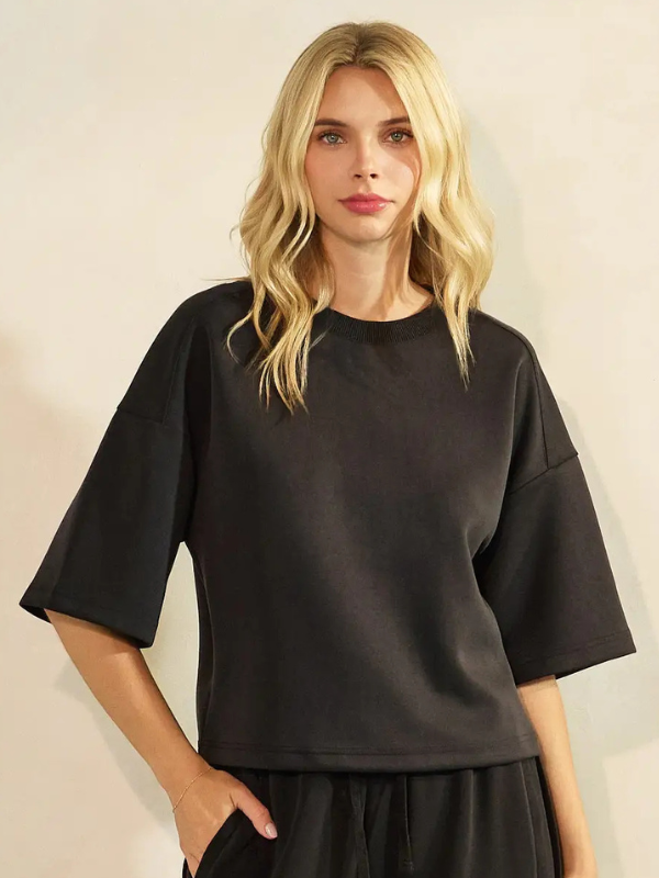 Black Scuba Top