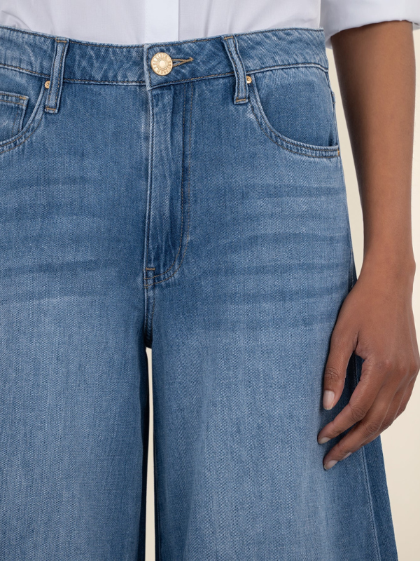 Blake Crop Wide Leg - Medium Wash