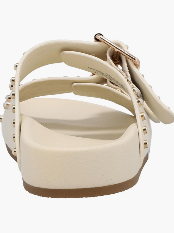 Brooklyn Studded Slides - Bone