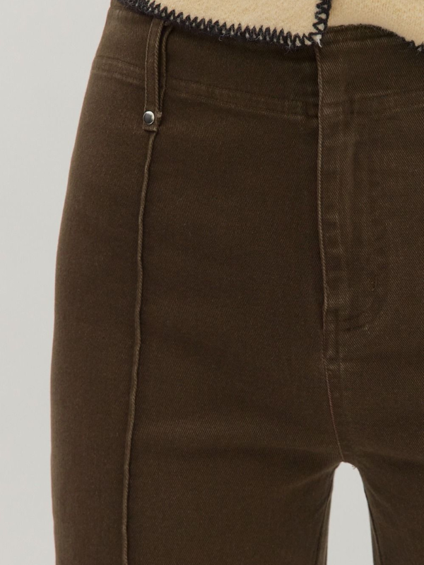 brown pants up close