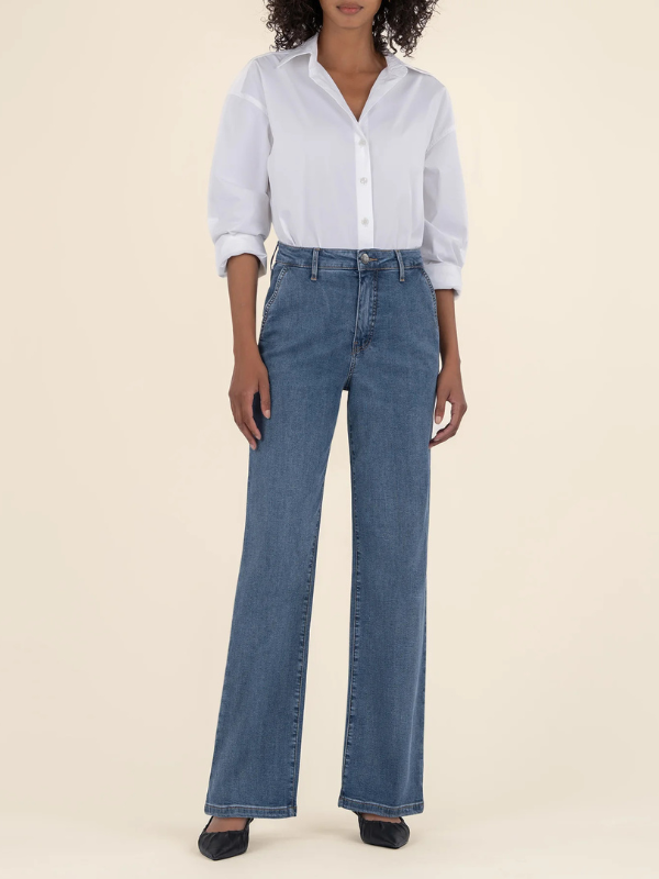 Charlotte - High Rise, Straight Leg - Medium Wash