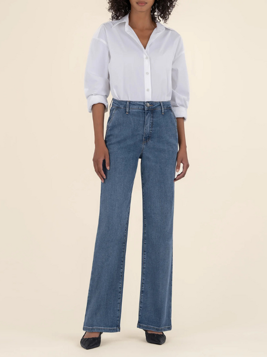 Charlotte - High Rise, Straight Leg - Medium Wash