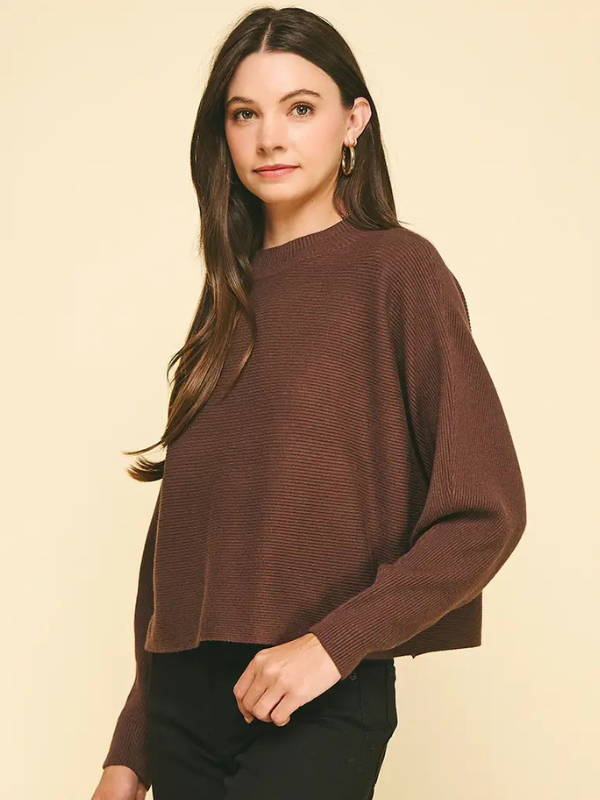 Espresso Cropped Sweater