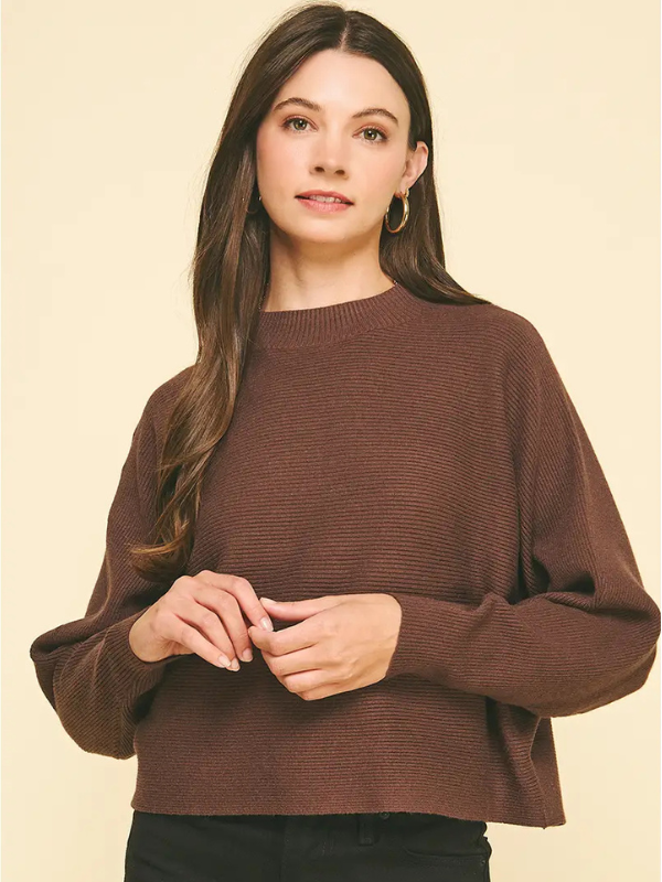 Espresso Cropped Sweater