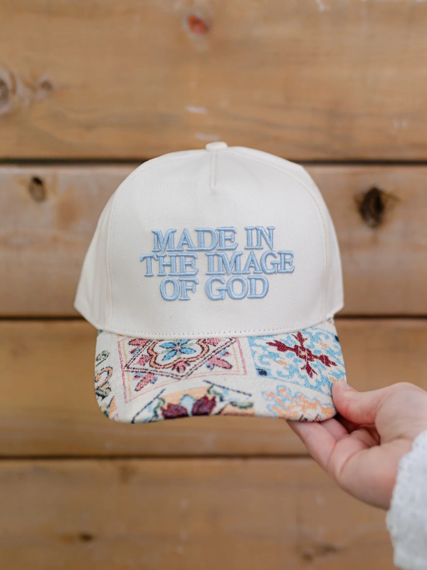 Floral Made in the Image of God Hat