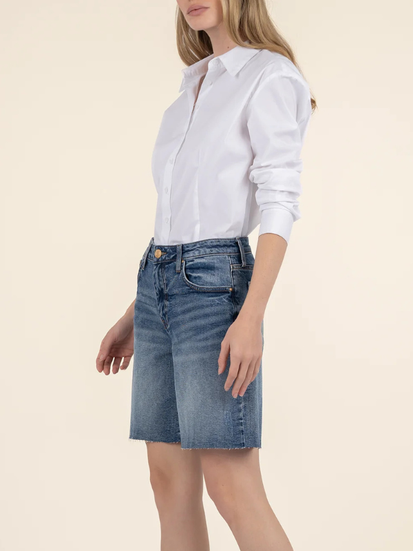 Hailey High Rise - Bermuda - Raw Hem