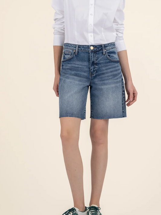 Hailey High Rise - Bermuda - Raw Hem
