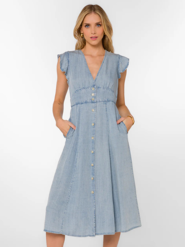 Jem Tencel Button Dress