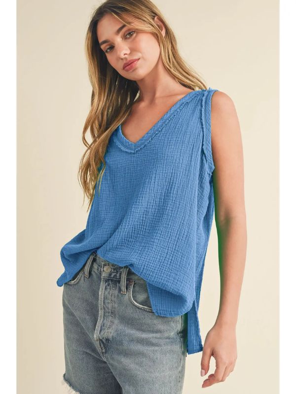 Nasia Tank - Azure