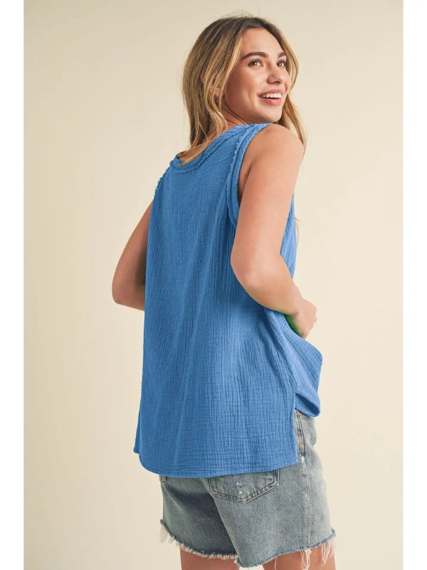 Nasia Tank - Azure