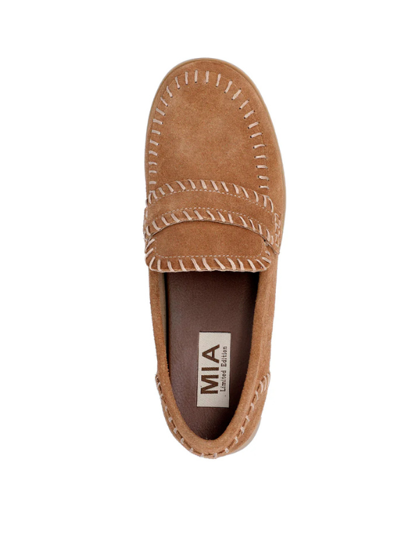 Natalee Loafer - Tan Suede