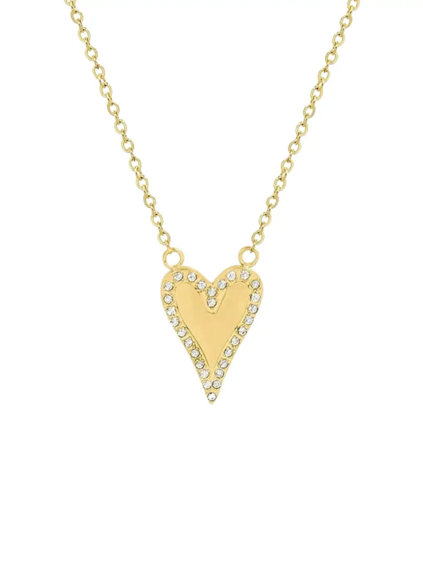 Pave Heart Necklace