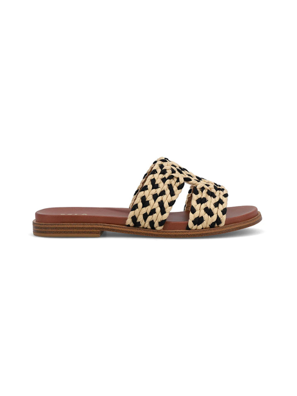 Poet Sandal - Natural / Black