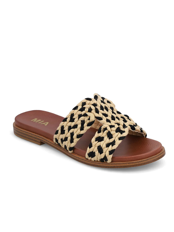 Poet Sandal - Natural / Black