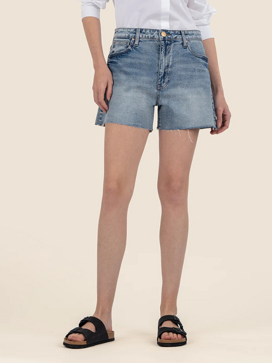 Taylor High Rise Shorts - Raw Hem - Freedom