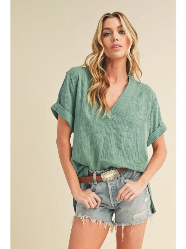 Trudie Top - Seagreen