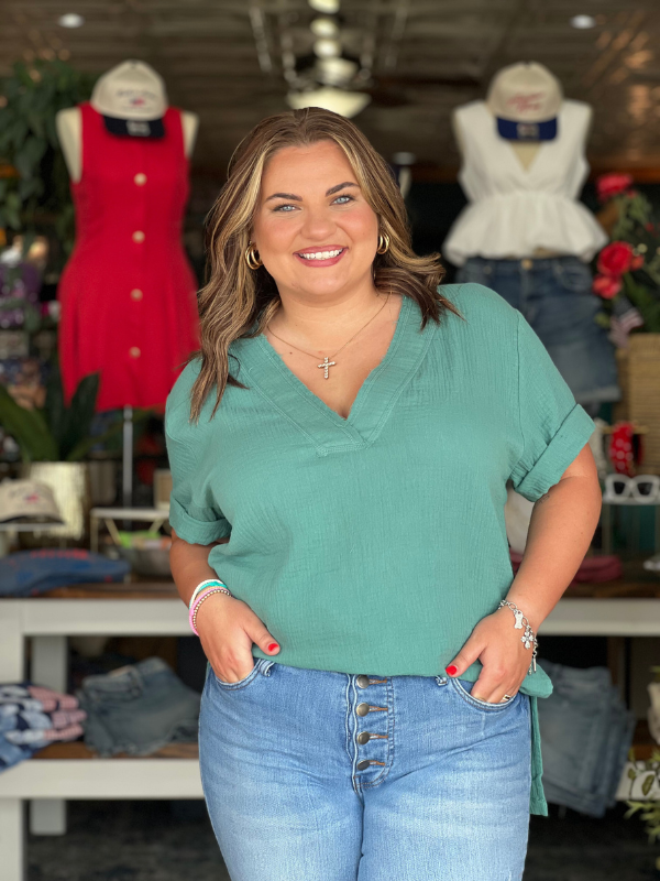 Trudie Top - Seagreen