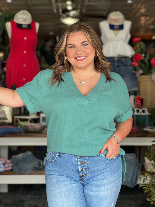 Trudie Top - Seagreen