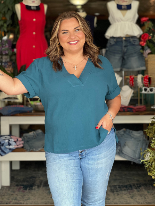 Trudie Top - Teal