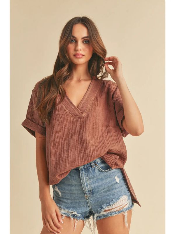 Trudie Top - Terracotta