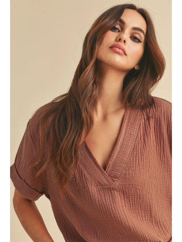 Trudie Top - Terracotta