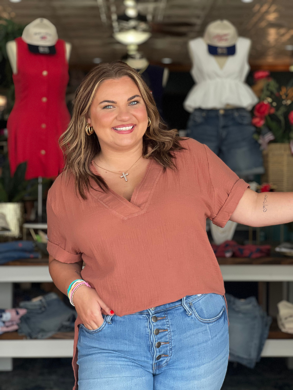 Trudie Top - Terracotta