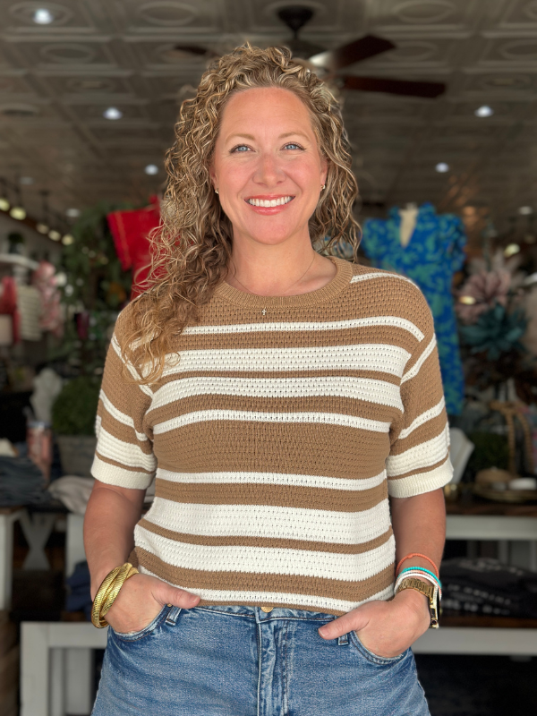 Viola Sweater - Ivory Brown