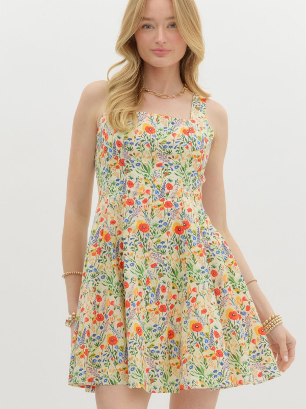 Wildflower Floral Mini Dress