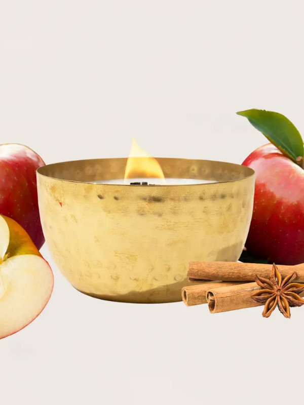 Woodwick 14oz Brass Bowl Candle