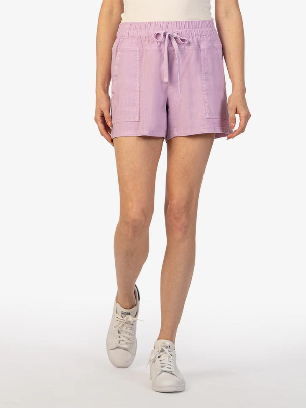 CHRISTINA-SHORT W/DRWCRD & PORKCHOP PKTS - LAVENDER - Themasonboutique