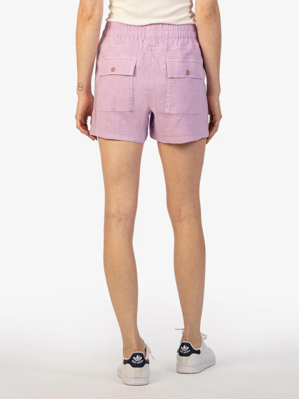 CHRISTINA-SHORT W/DRWCRD & PORKCHOP PKTS - LAVENDER - Themasonboutique