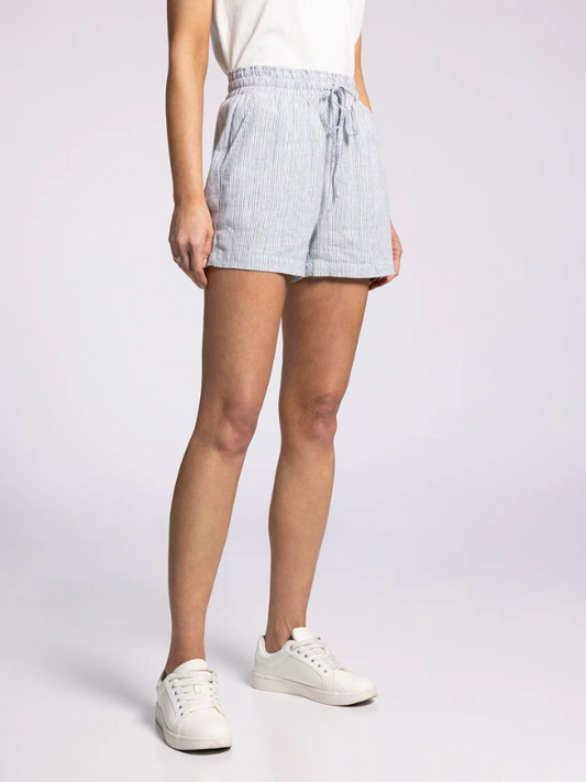 Mali Shorts - Navy White Stripe