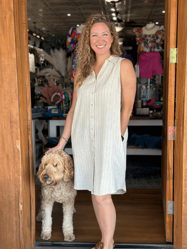 Natural Stripe Dress