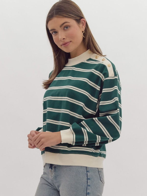 Pine Classic Striped Top - Themasonboutique