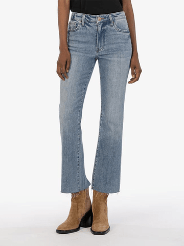 Kelsey High Rise Ankle Flair- Extraordinary Wash 