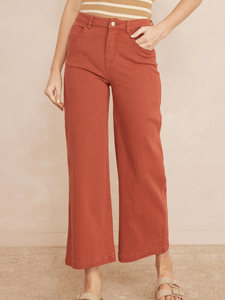 Rust Cropped Pants