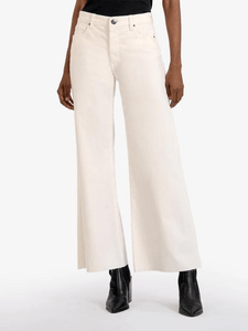 Pearl Corduroy High Rise- Wide Leg Jeans