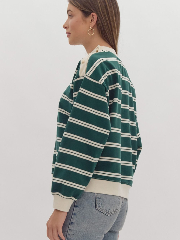 Pine Classic Striped Top - Themasonboutique