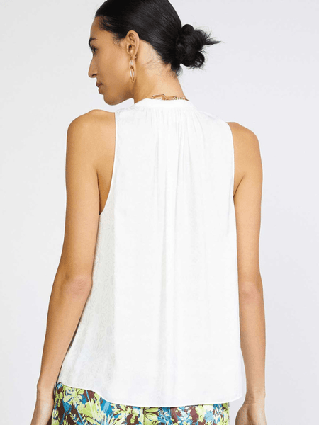 White Lace Sleeve Top
